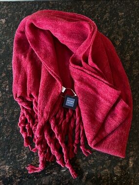 Victoria Leland Wide Fringe Scarf